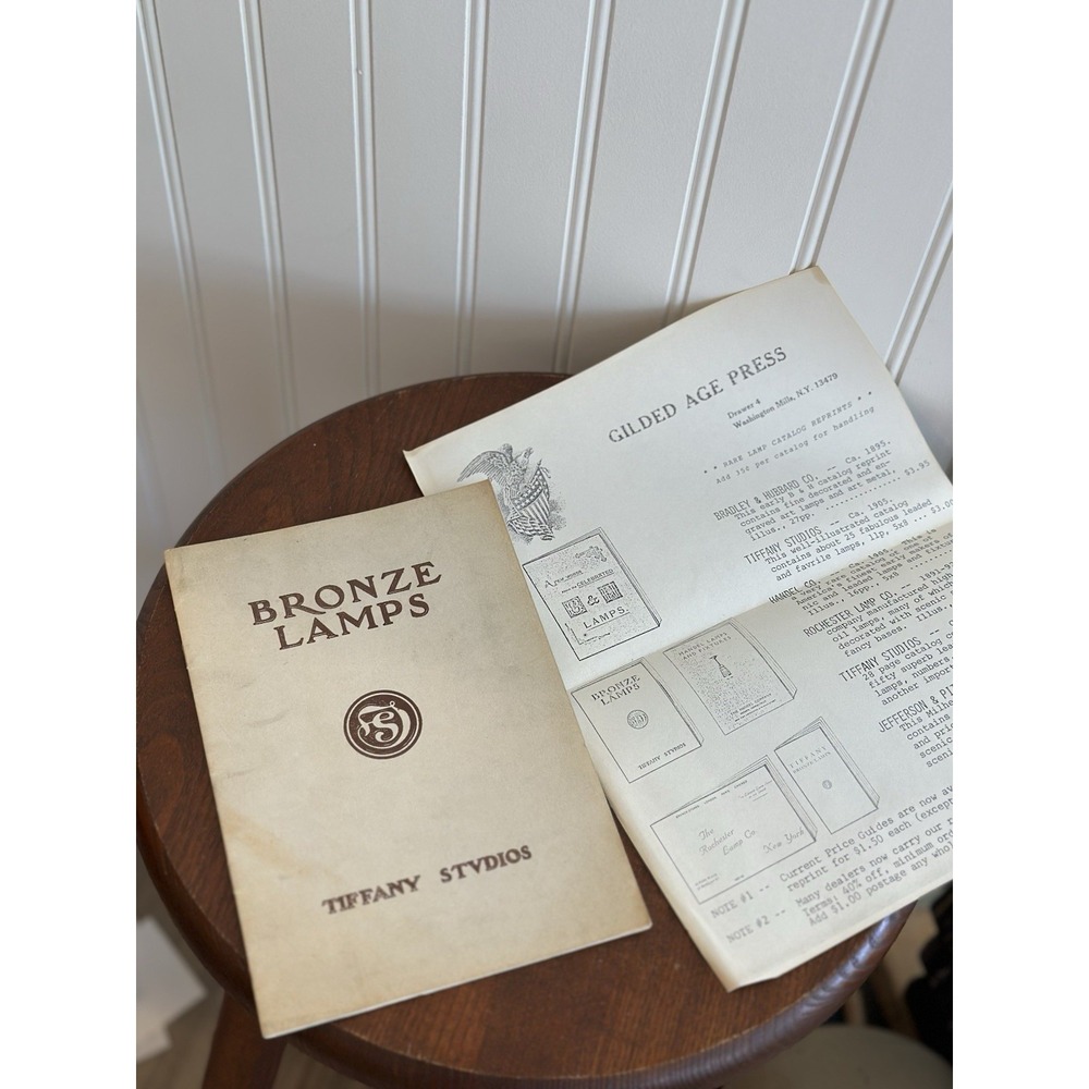 Vintage Tiffany Studios Bronze Lamps Catalog Paula Ellman Facsimile Reprint